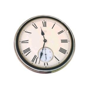 Sunbeam Gold Frame Quartz 13 in. Wall Clock w/ Second Dial Insert Model 882-1645